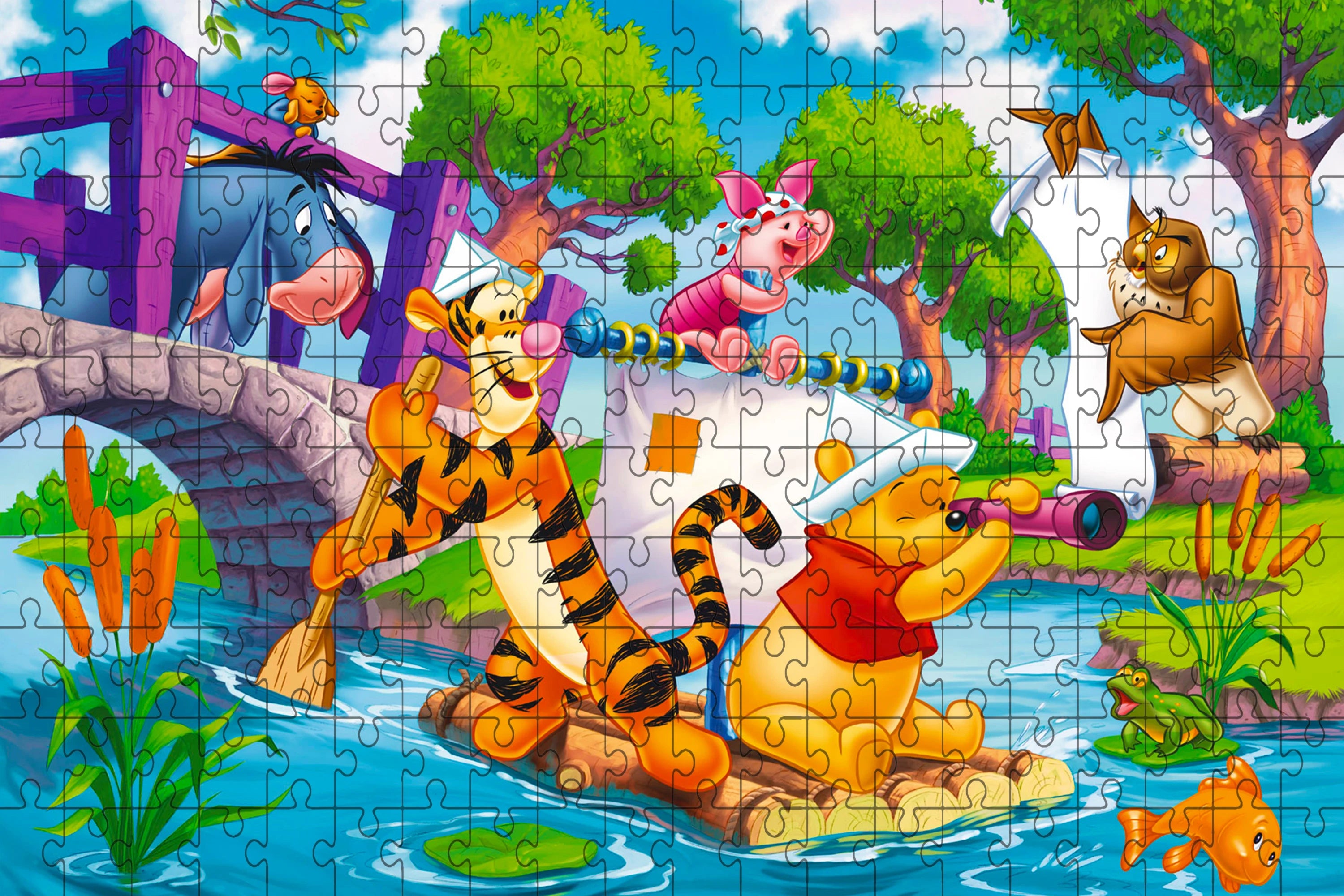 108/200/300/500/1000 pieces disney winnie the pood jigsaw puzzles for adults toys gifts wooden high-quality floor