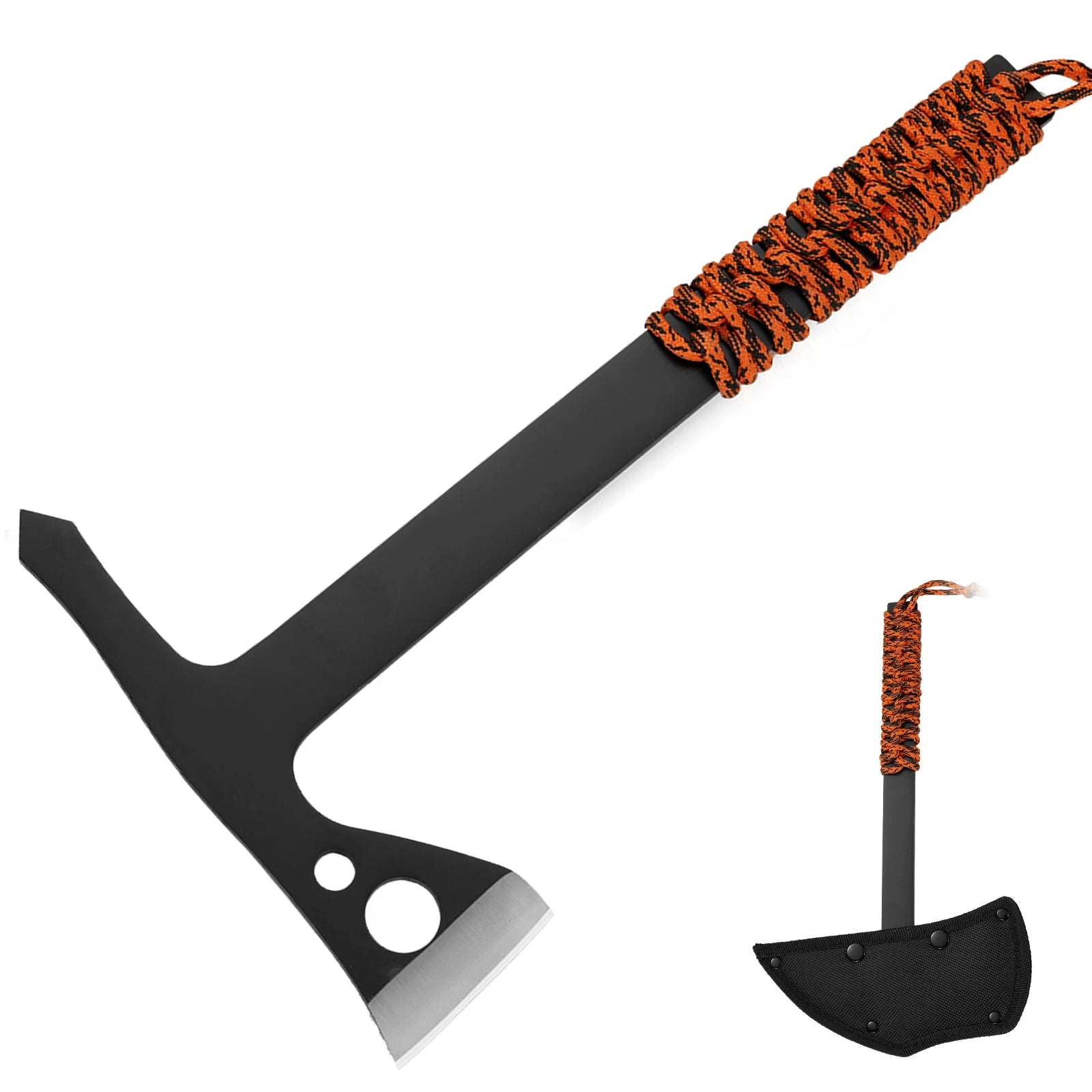 Outdoor camping tactical knife multifunctional axe for mountain cutting wood chopping fire truck mounted woodworking