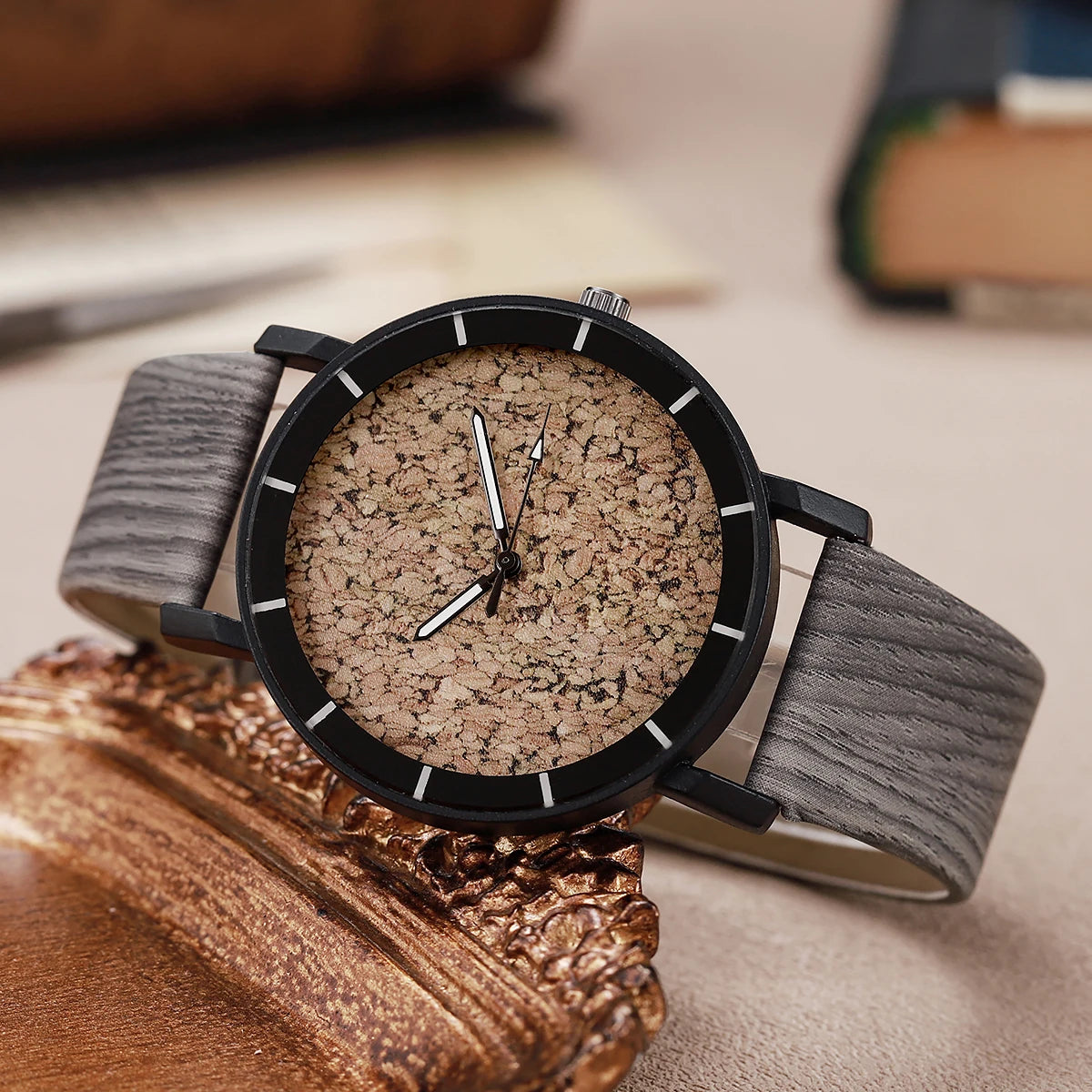 Fashion women watches casual wooden leather strap quartz wristwatches ladies clock reloj mujer