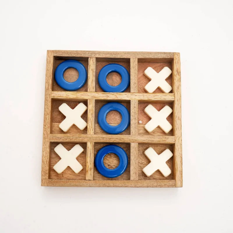 Tic-tac-toe wood & resin board game: a timeless classic with a modern twist - united states - tic tac toe