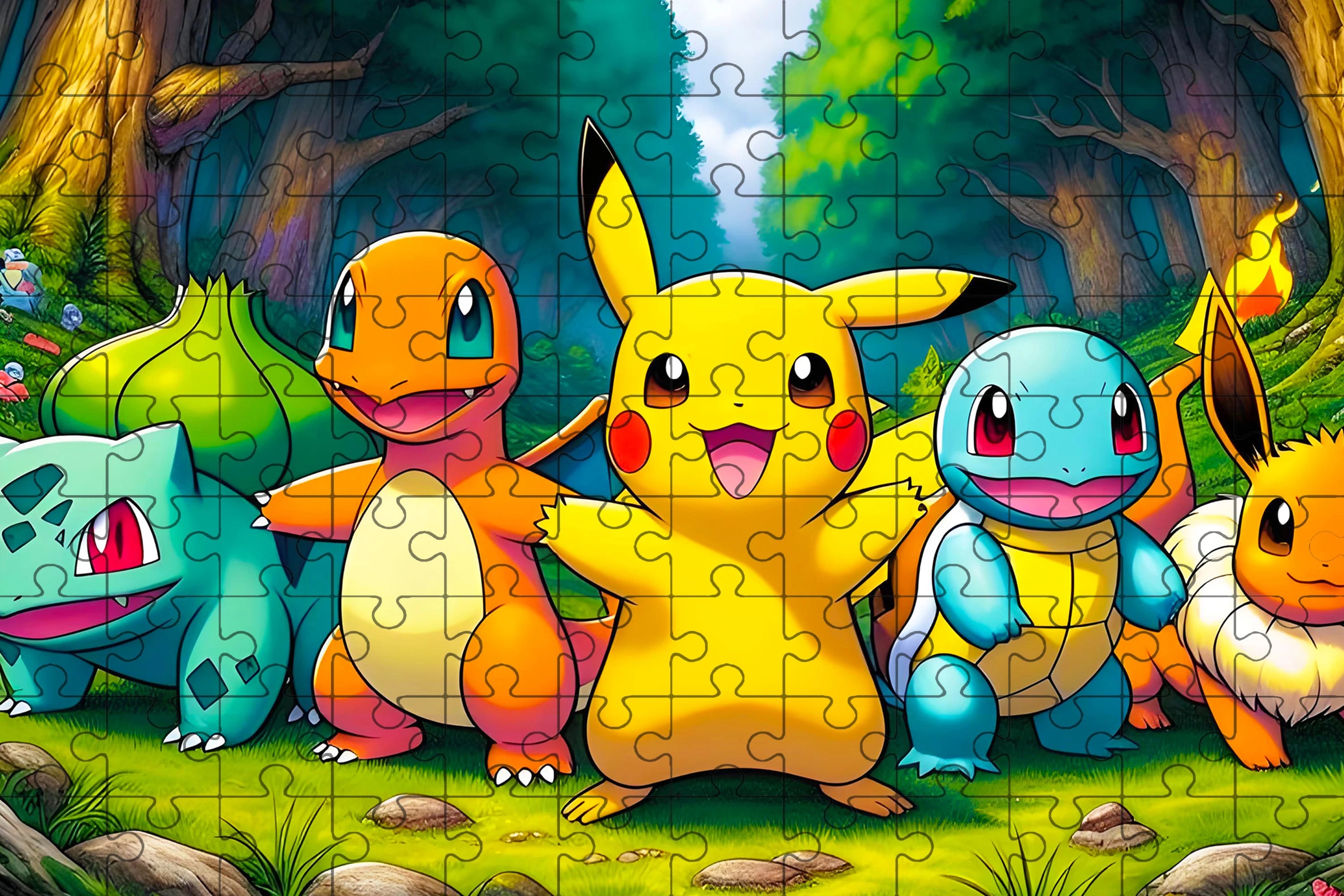 Pokemon jigsaw puzzle pikachu 108/200/300/500/1000 pieces wooden onepiece puzzles for adults childreneducational toys