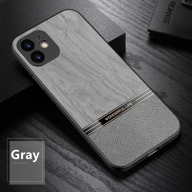Wood pattern case funda for apple iphone 11 12 13 14 15 16 17 pro xs max air xr 8 7 plus se 2022 2020 se3 shockproof