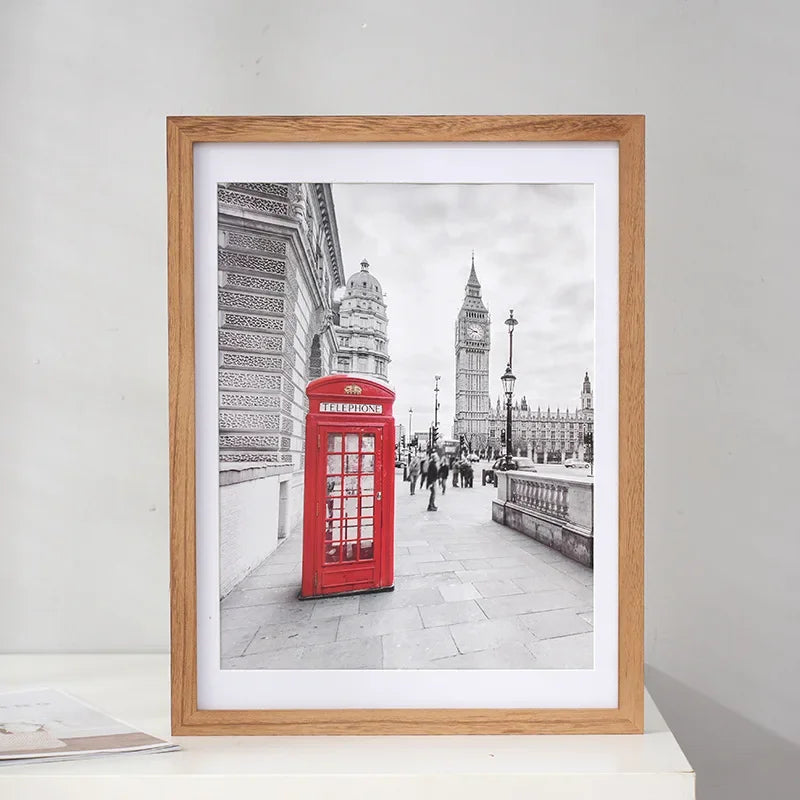 New vintage picture frames,old style solid wood photo frame for wall 6 7 8 10 inch frame,home decor,gifts,1pcs - c