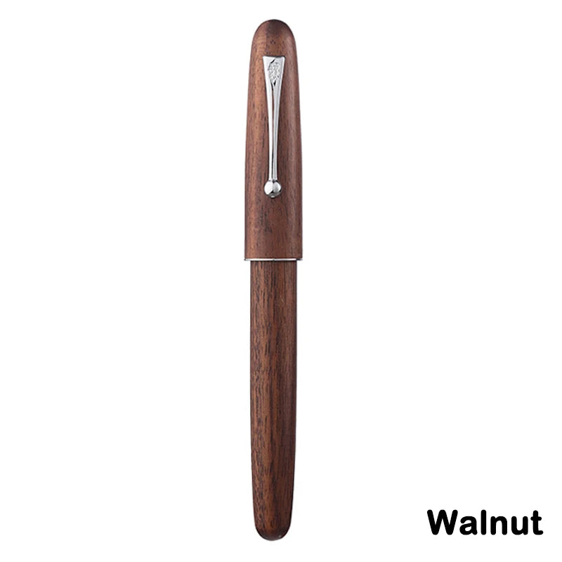 Jinhao 9035 natural wood fountain pen ef/f/m extra fine nib luxury elegant office school writing supplies stationery