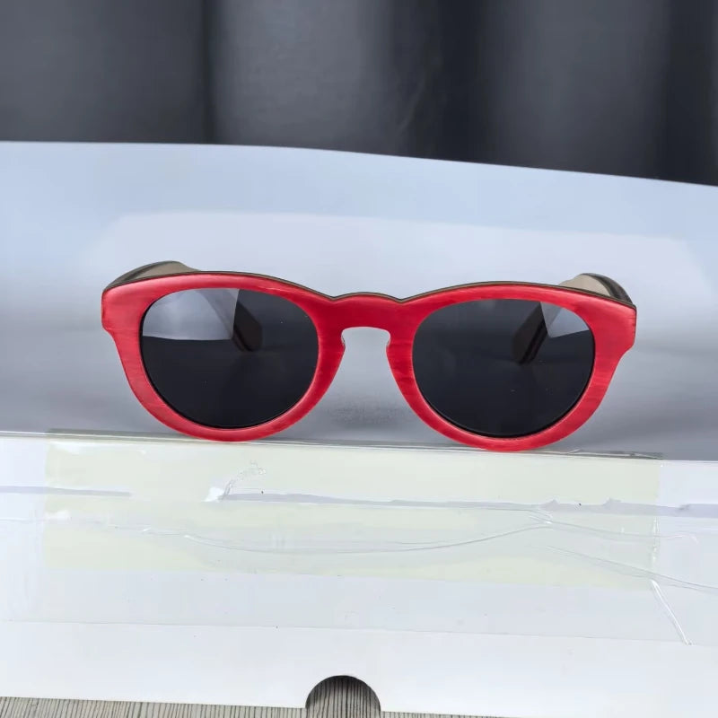 Polarized sunglasses wood fashion skateboard sunglassed for woman luxury 2025 - 68022 / multi