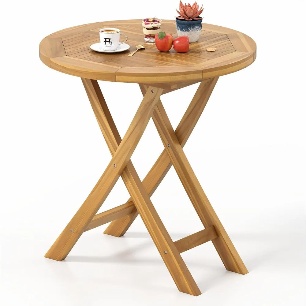 patio-teak-wood-dining-table-27-5-round-side-table-with-slatted-tabletop-sturdy-x-shaped-frame-outdoor-wooden-coffe