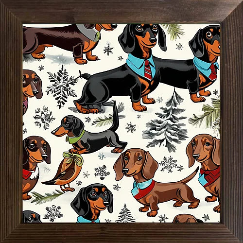 Available home classroom holiday decoration of cartoon animals cool picture case wooden frame oil painting - united