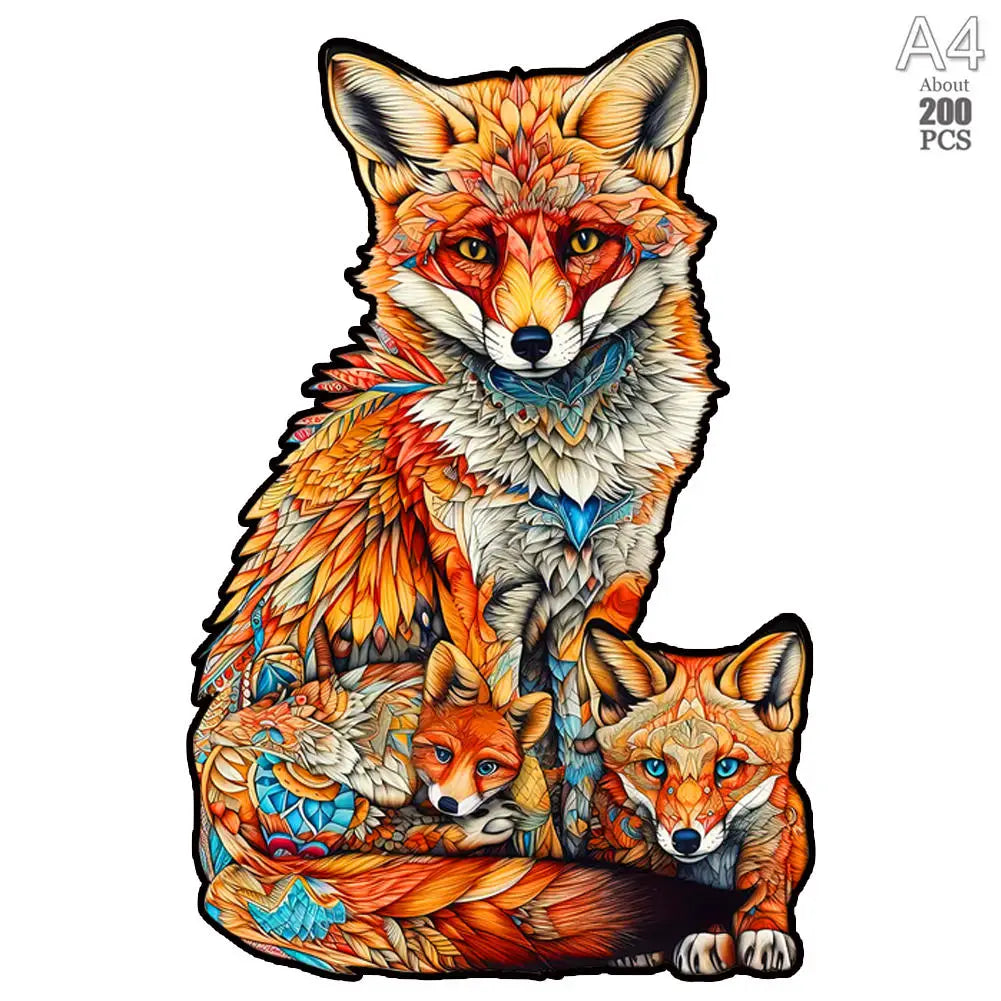 Lovely cat wood jigsaws creative games brain twister holiday gifts wooden animal puzzle kids adults high-quality diy