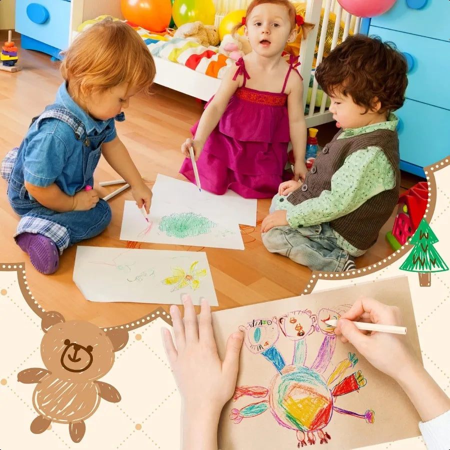 24 packs mini colored pencils bulk 3.5 inch coloring drawing pencil in kraft boxes goodie bags gifts for adult