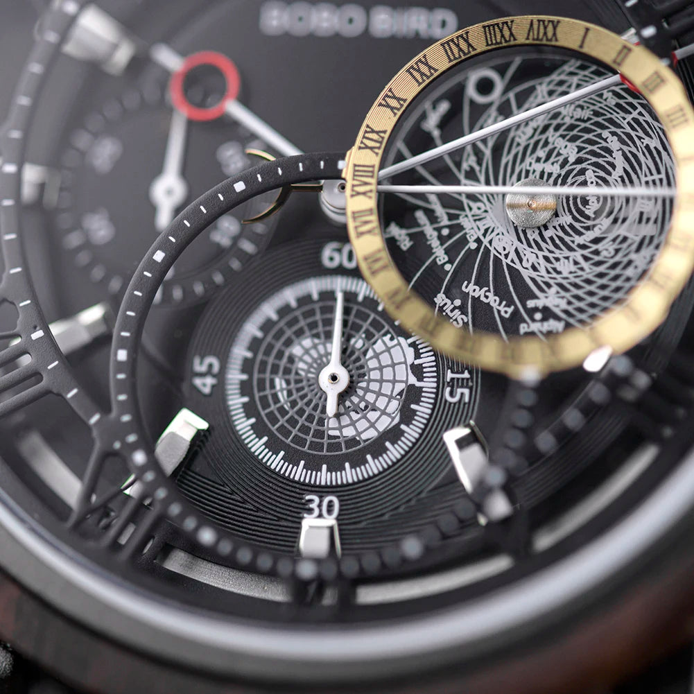 Bobo bird 2022 wood watch men top brand luxury chronograph military watches miyota js25 great valentine’s day gifts