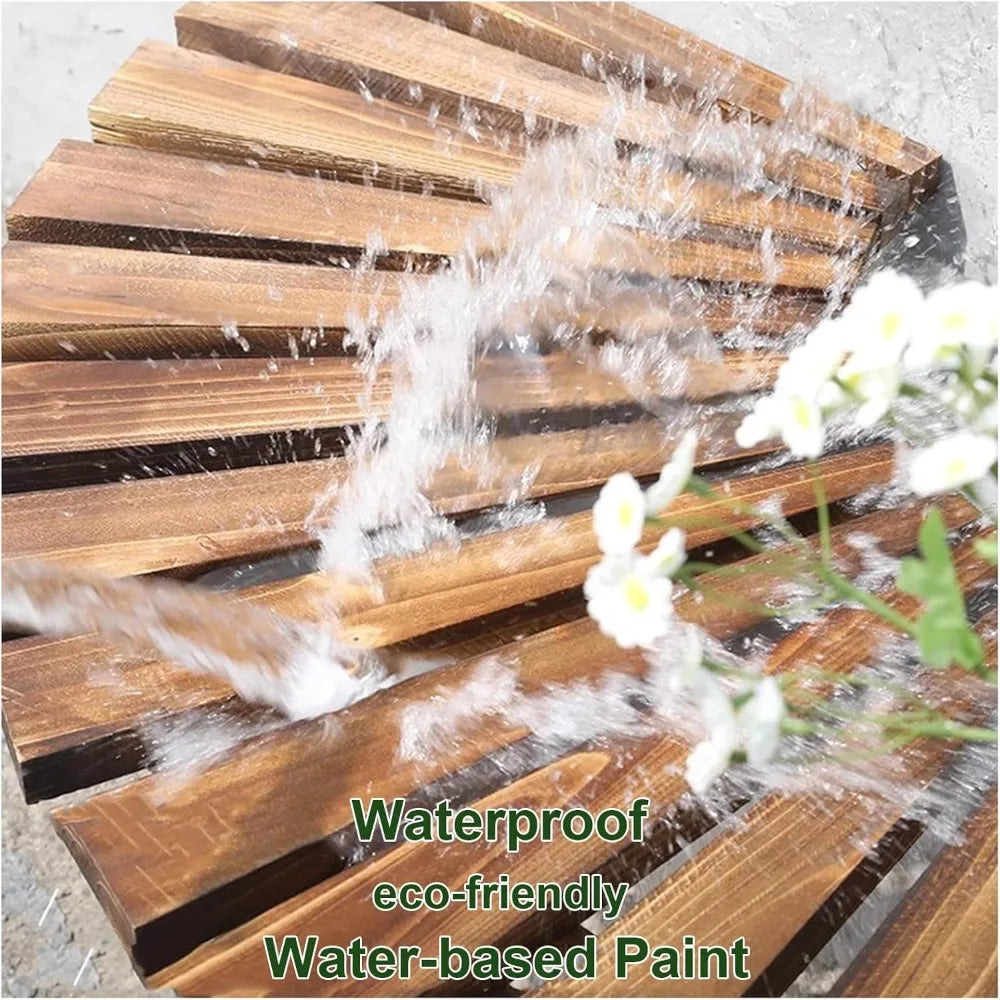 Wrap around tree bench outdoor curved wooden seat semicircular backrest design for gardens patios backyards lawn