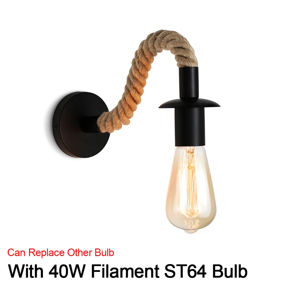 Retro wood wall lamp vintage sconce lights fixture e27 indoor home decor dining room bedside bedroom lighting - mswg