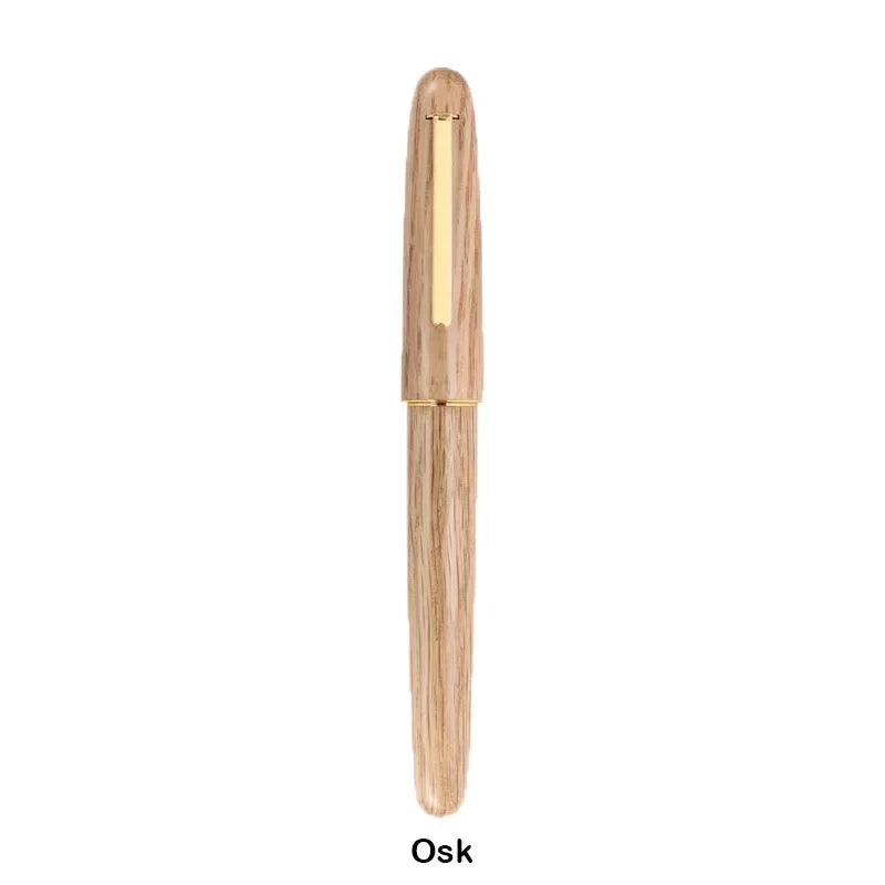 Jinhao 9036 natural wood handmade fountain pen ef/f/m gold clip ink stationery business office gift school supplies pk