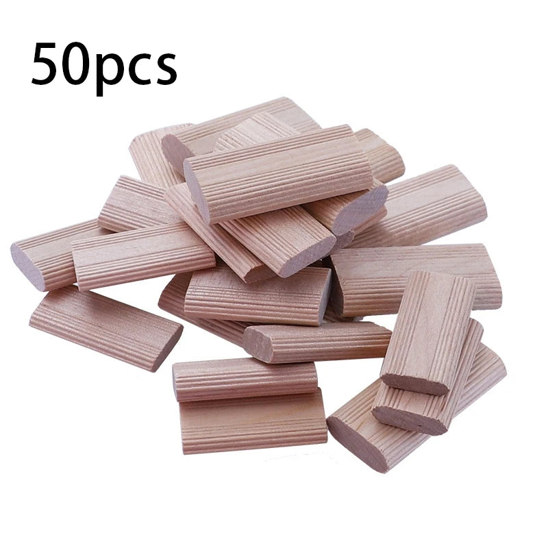 50 pieces of 6mm domino wooden dowel connectors beech wood plugs woodworking furniture splicing durable easy