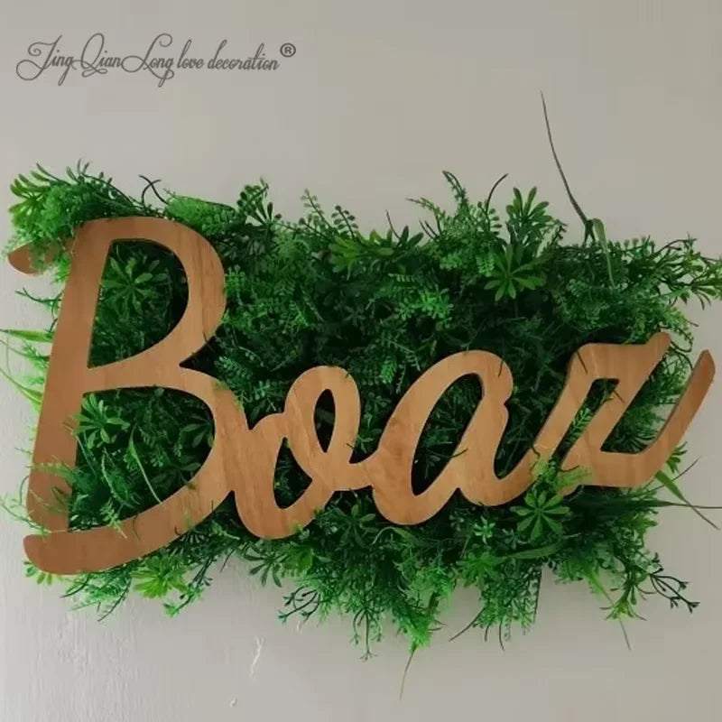 Custom personalized wooden name plaque for kids room nursery wall decor boys and girls