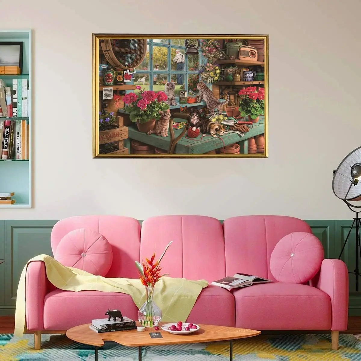 500 pieces jigsaw puzzle naughty cats woode unique gift for adult kids friend animal lover home office bedroom wall