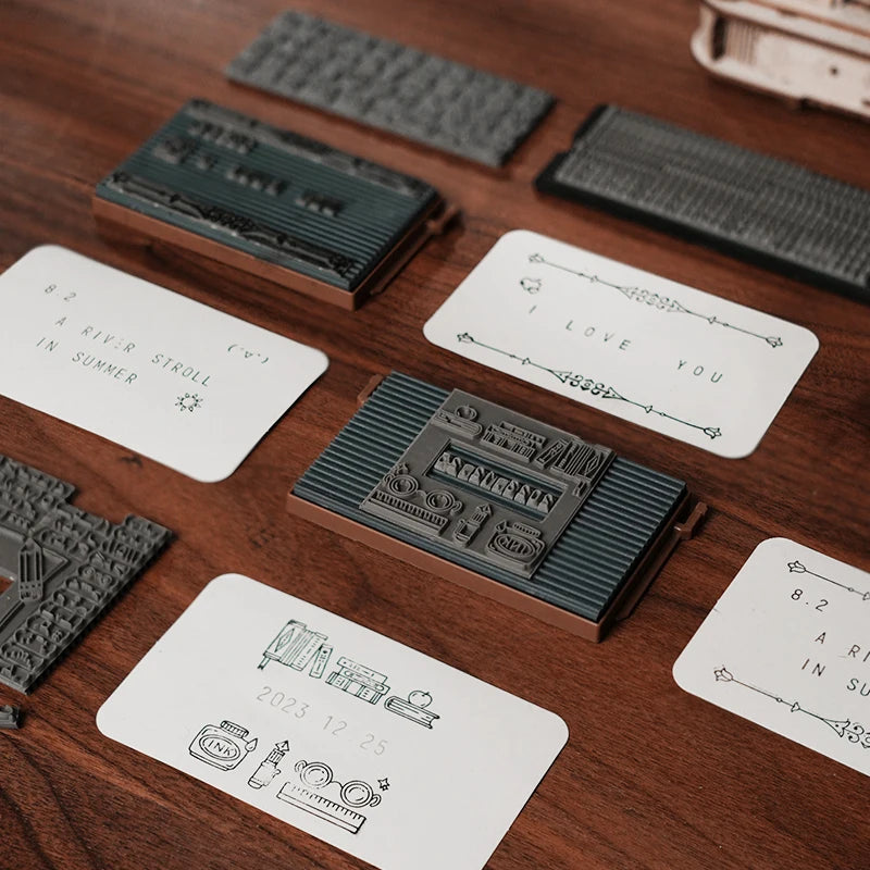 Robotime rokr printing press 3d diy puzzle gifts for boyfriend family wooden toys with led light building block kit