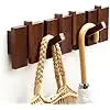 Wooden coat hooks wall mounted rack hanger mount with 4 modern piano racks - 6 / united states