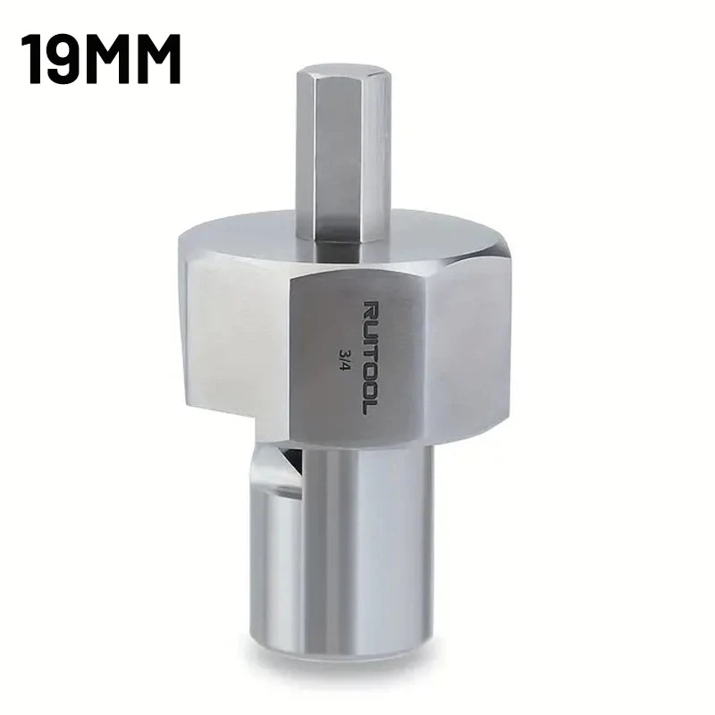 Enjoywood woodworking chamfer tool for 19mm/20mm dog holes polished finish t10 alloy blade stainless steel 9mm hex