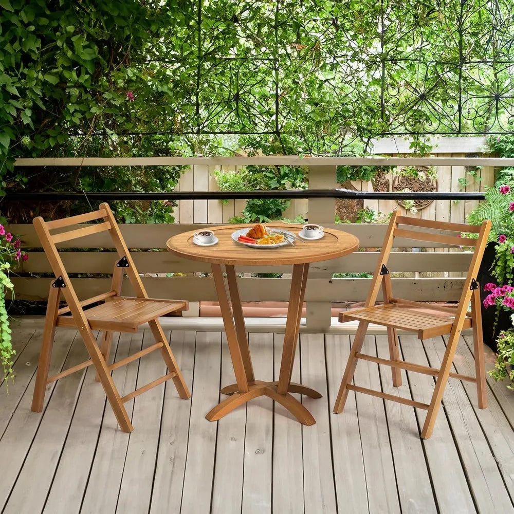 4 pack wood folding chairs with comfortable curved backs portable and durable wooden for indoor & outdoor pati - united