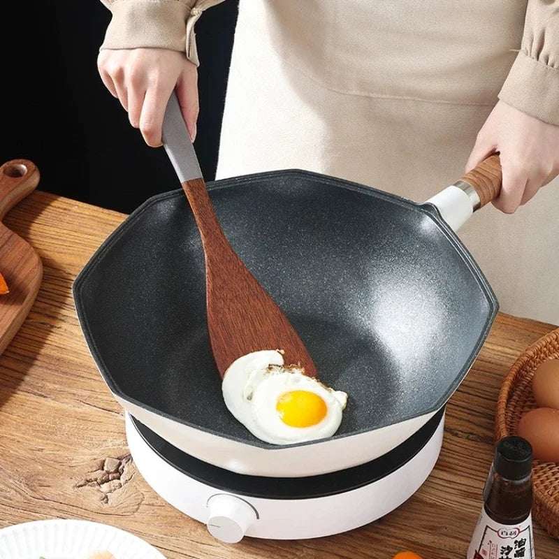 Wooden chicken wing kitchen utensils set non-stick pans specialized cookware tools