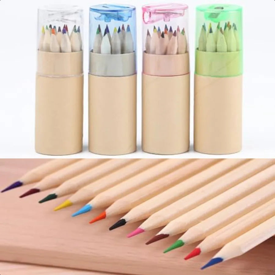 4pack mini drawing colored pencils for with sharpener portable color in tube pencil bulk adults artists wri - united