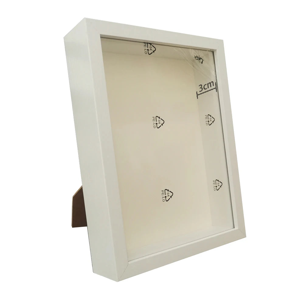 Shadow box frames bouquet display flower case depth 3cm wooden photo frame for displaying three-dimensional gift
