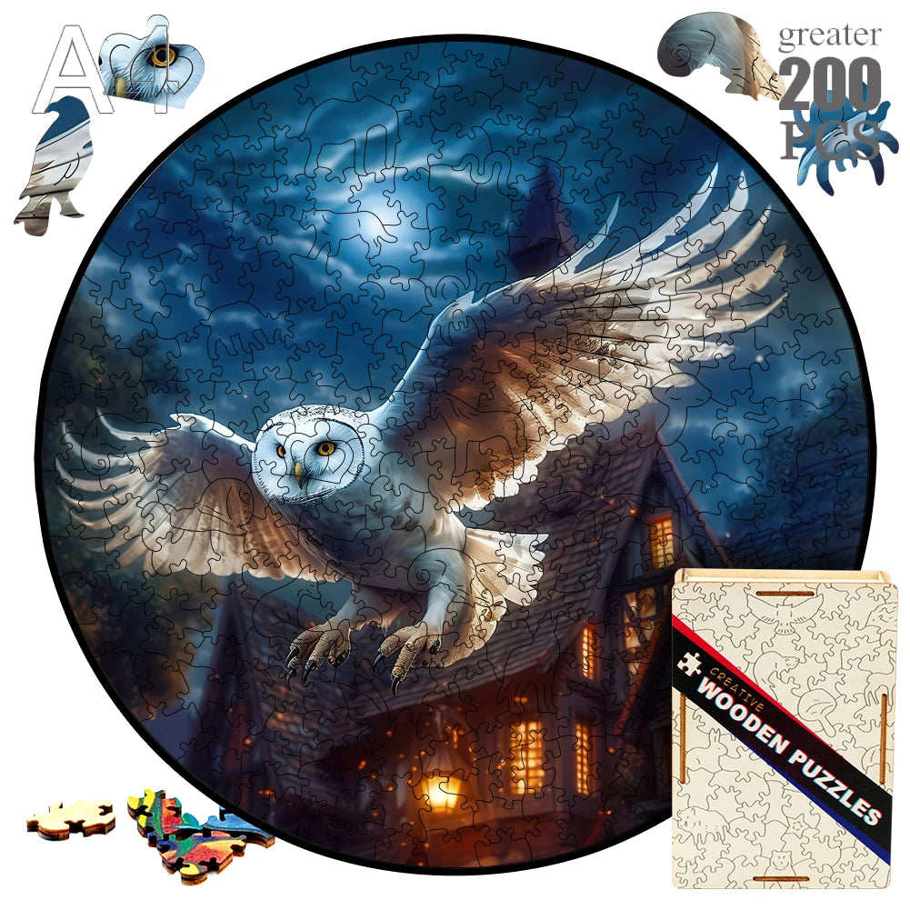 Animal wood puzzle cat fox peacock montessori toys for innovative jigsaw children diy crafts novel products