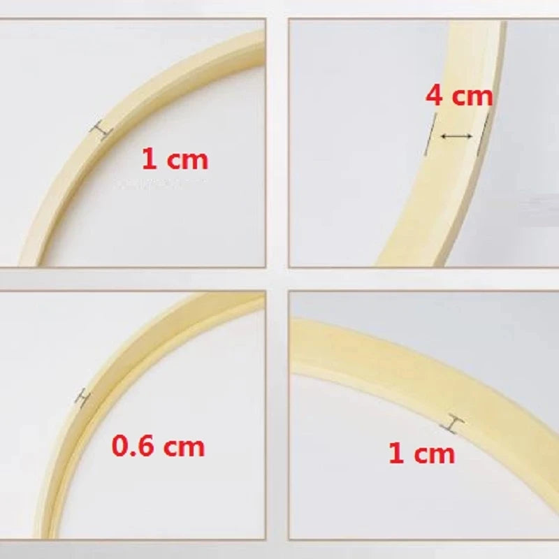 Creative round wooden photo frame diy wood wall hanging picture frames art paintings holder home living room decoration