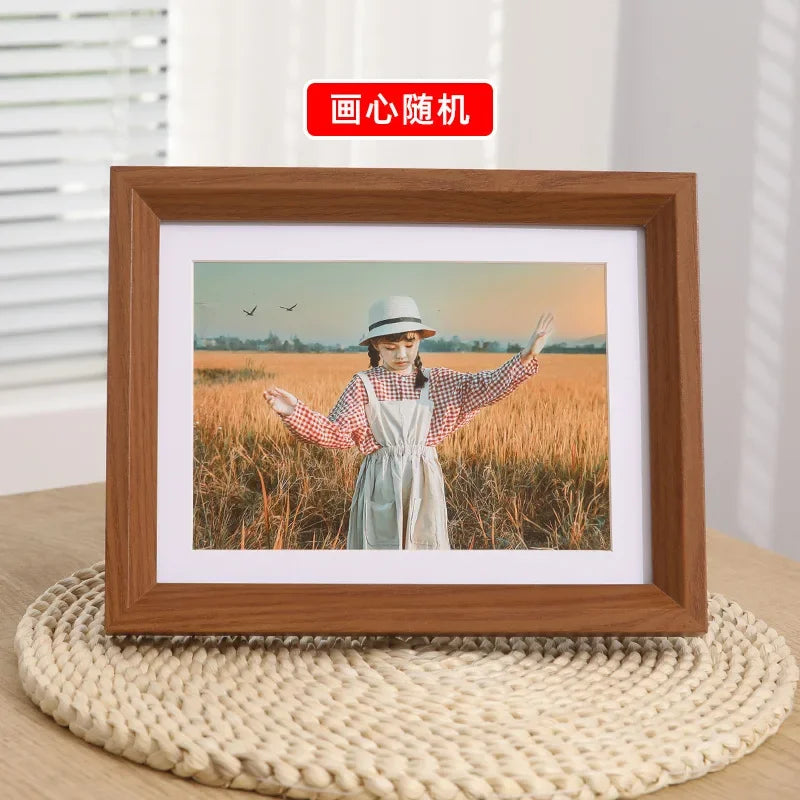 Nordic wooden photo frame minimalist a3 a4 for pictures wall bedroom living room ornament christmas gift home decor