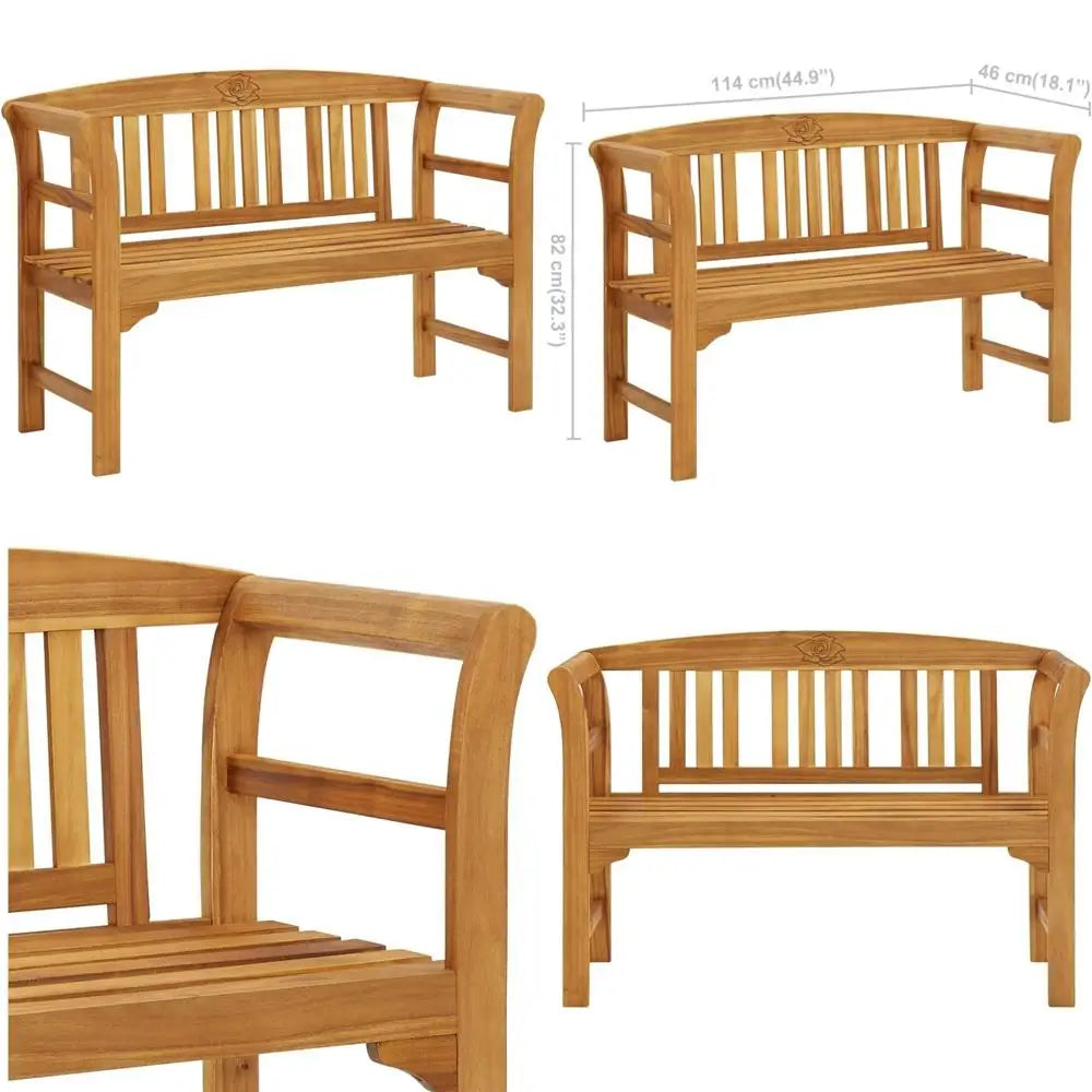 solid-acacia-wood-outdoor-patio-bench-with-engraved-rose-design-for-comfortable-indoor-and-outdoor-seating