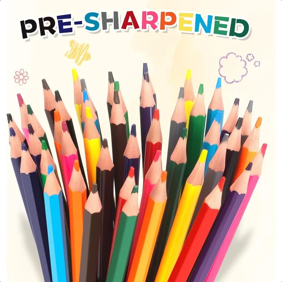 528 count colored pencils bulk 12 assorted colors 44 packs presharpened coloring set for and adult teachers ential clas