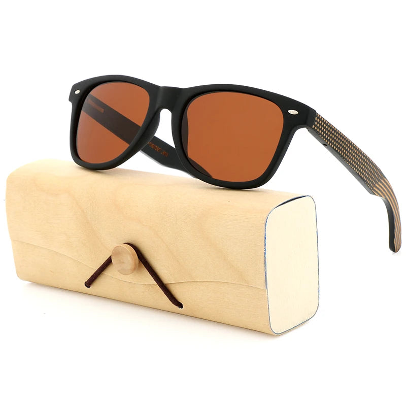 2023 factory direct selling hand-made bamboo wooden sunglasses for men and women high quality uv400 polarized wood - 02