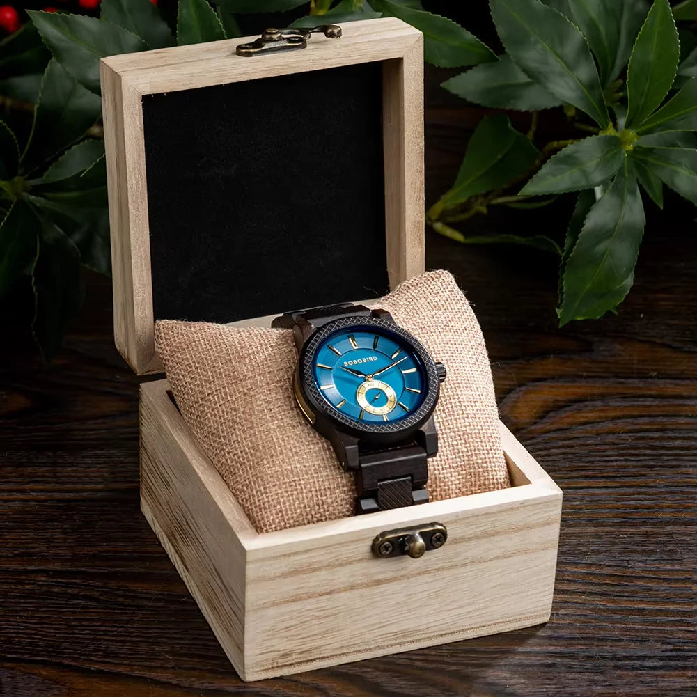 Bobobird wooden watch top fashion casual clock quartz wristwatch engraved custom logo man watches best man gift wood