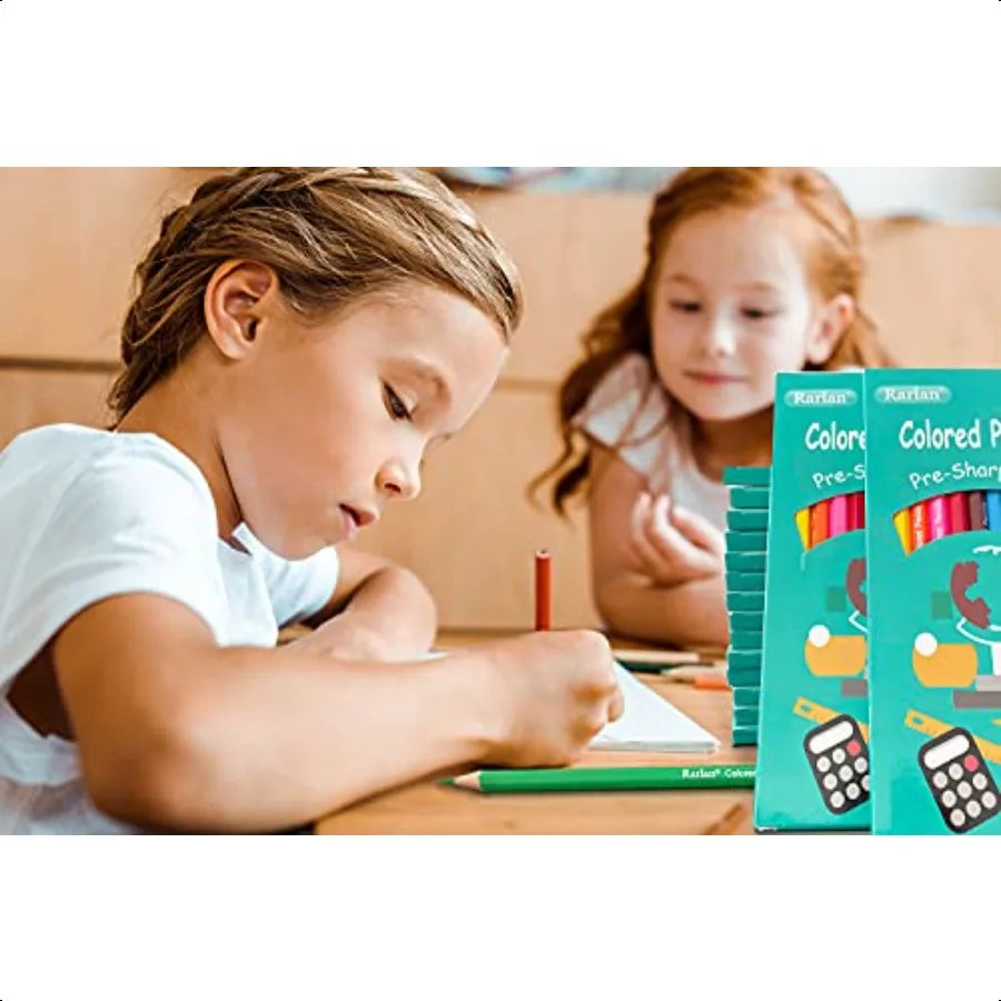 Colored pencils bulk presharpened for 12 assorted colors pack of 36 coloring 432 count - united states - color pencil