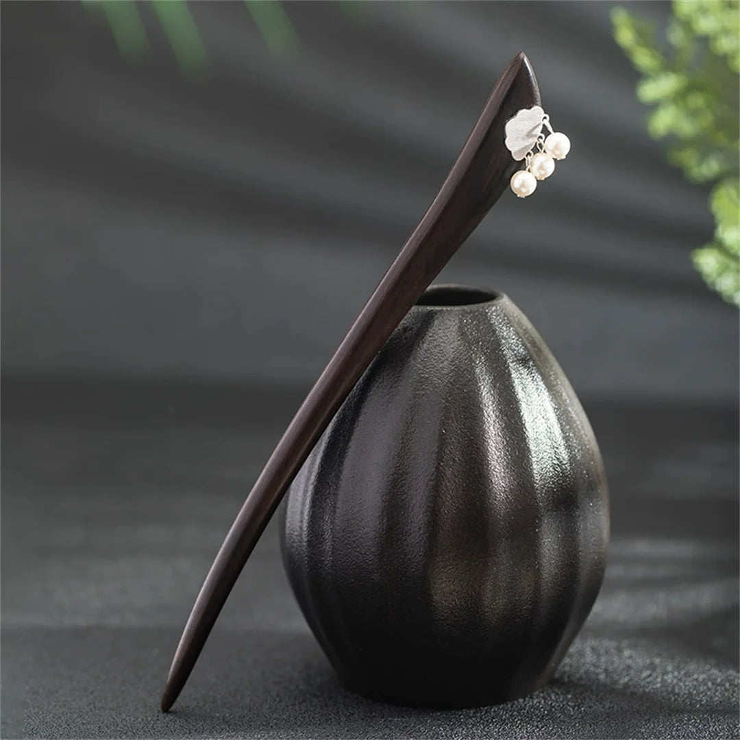 new-100-s925-pure-silver-womens-men-retro-hairpin-ebony-wood-cloud-blossom-chinese-style-hanfu-hair-accessories-jewelry