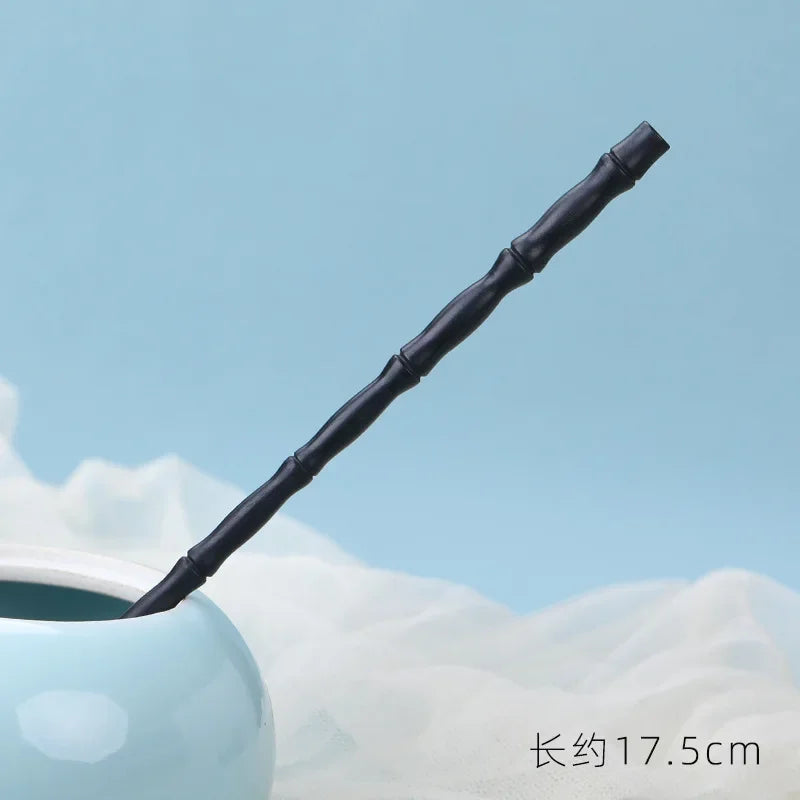 Chinese hair sticks bamboo shaped wooden hairpins girls hanfu party accessories vintage bun forks chopsticks jewelry