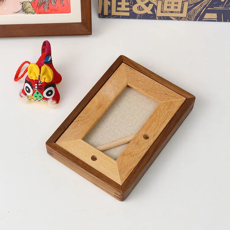 Solid wood mortise and tenon photo frame vertical horizontal decorative high-quality picture home decor