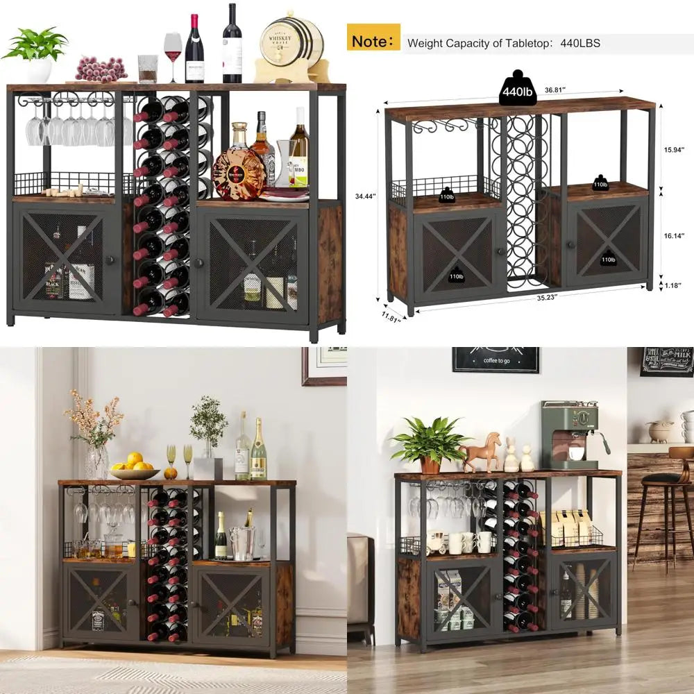 contemporary-wooden-home-bar-cabinet-rustic-liquor-storage-with-glass-shelf-for-wine-enthusiasts