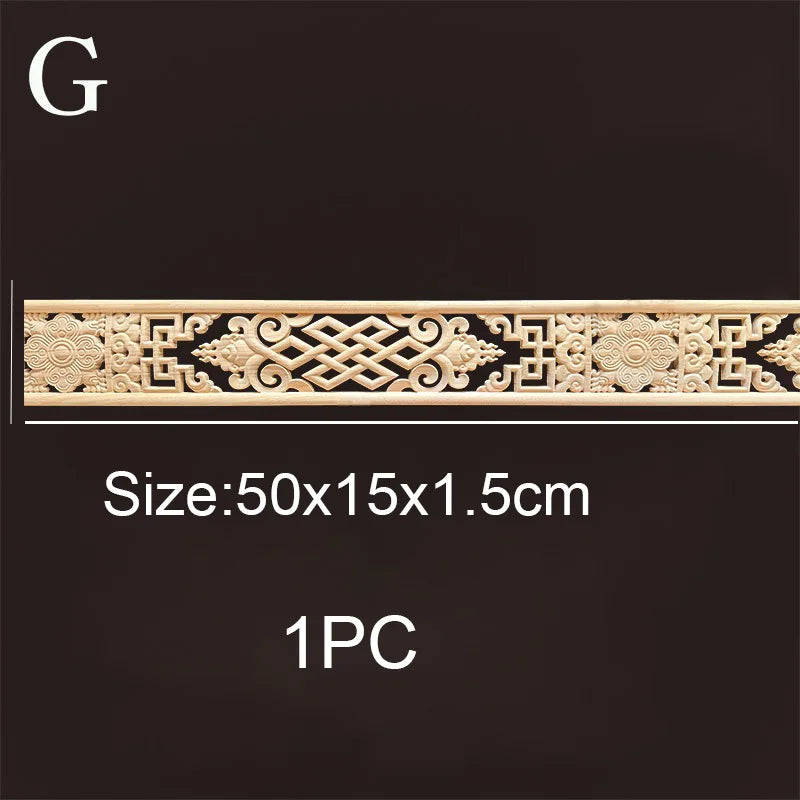 Decorative wood molding wood carved corner onlay applique frame cabinet home decor figurines wall art furniture