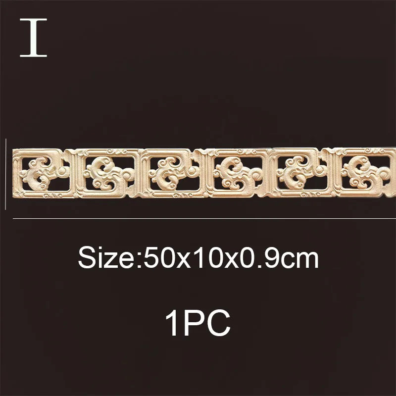 Decorative wood molding wood carved corner onlay applique frame cabinet home decor figurines wall art furniture