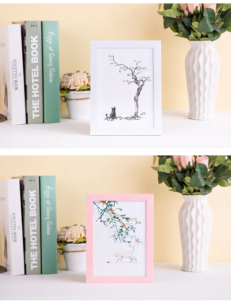 6inch fashion home decor wooden picture frame wall photo desktop office