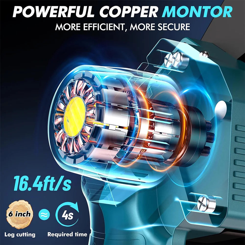 Seesii handheld electric power chain saw 6-inch mini chainsaw cordless tools for garden tree trimming wood cutting best