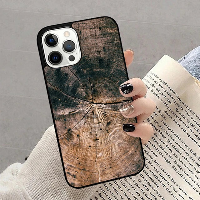 Wood nature pattern phone case for iphone 17 air 16 16e 15 plus apple 13 11 12 14 pro max cover coque fundas shell - 009