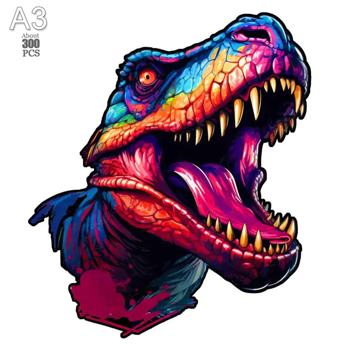 Lovely cat wood jigsaws creative games brain twister holiday gifts wooden animal puzzle kids adults high-quality diy