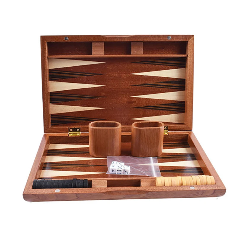 11-19 inch wooden backgammon luxury chess set foldable large board handmade professional family table game gift