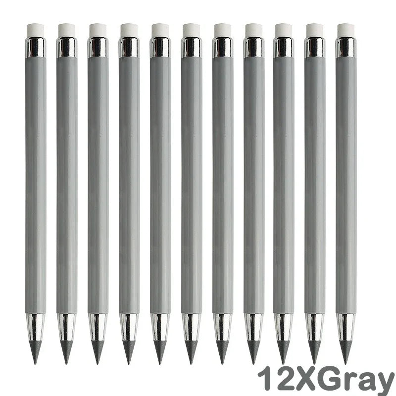 12 colors unlimited writing color pencil no ink novelty eternal pencils pen art painting school office supplies