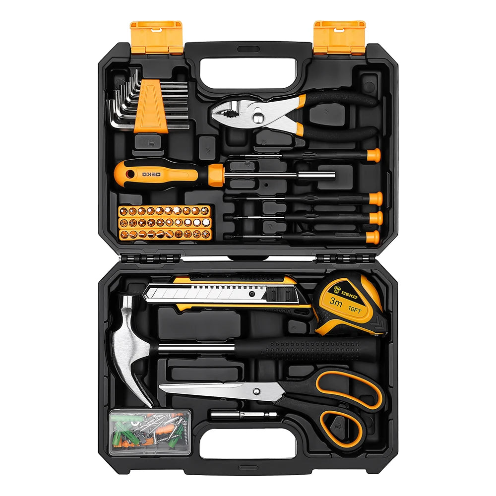 deko-general-household-hand-tool-kit-with-plastic-toolbox-storage-case-all-purpose-home-tool-50-piece