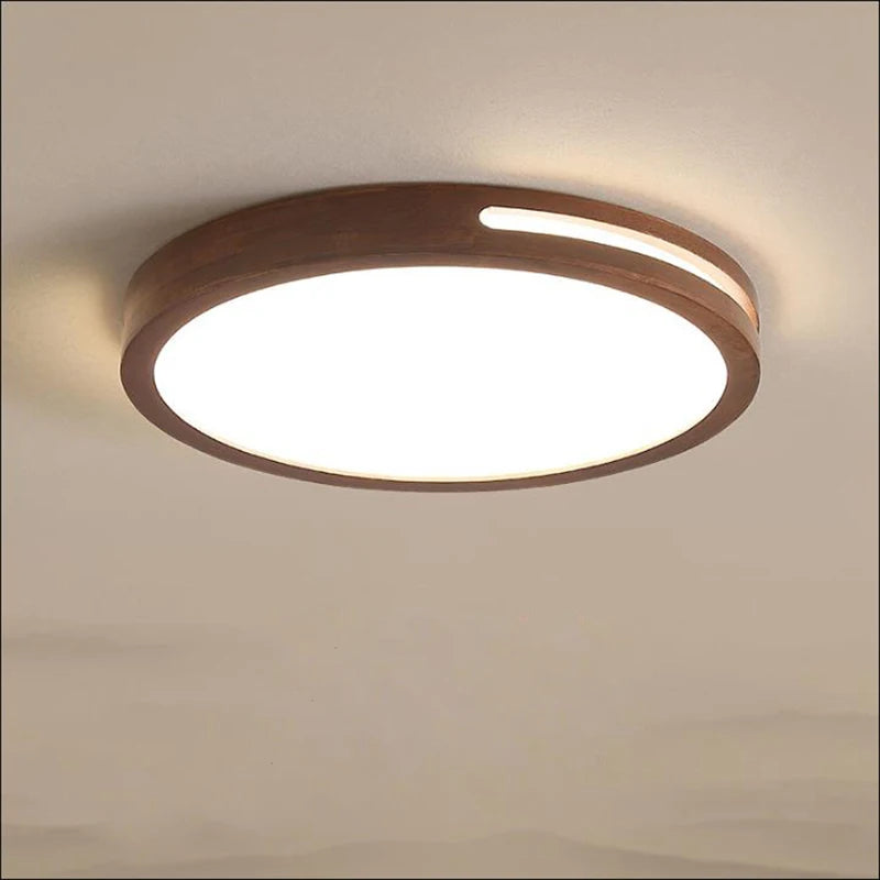Ultra-thin modern led wooden ceiling lamp living room dining bedroom lighting indoor 110v 220v