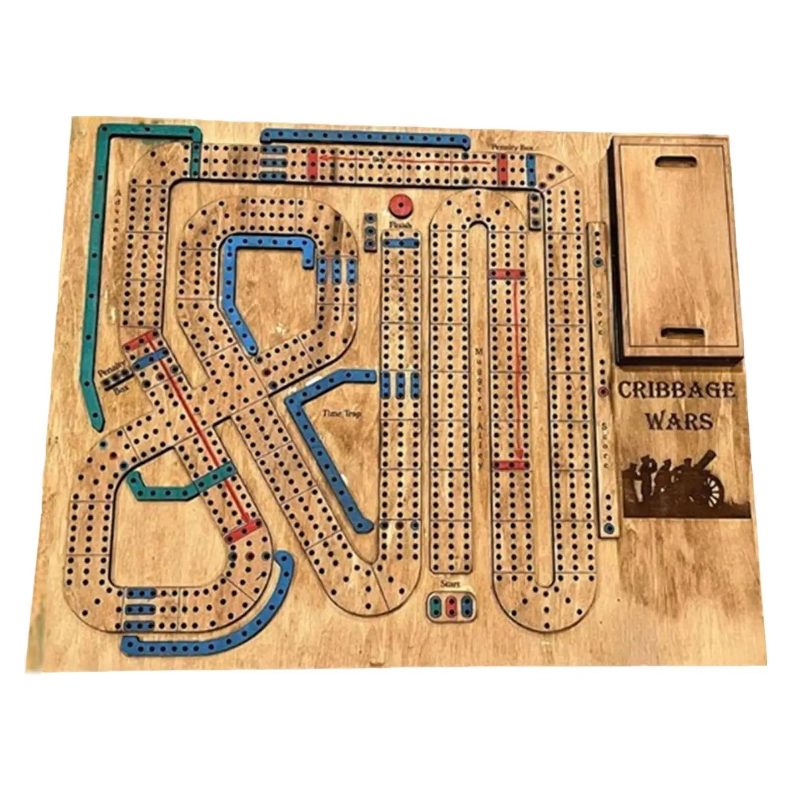 wood-ornament-classic-traditional-wooden-cribbage-board-game-set-adults-kids